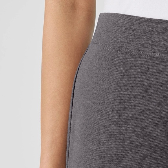Eileen Fisher Washable Stretch Crepe Slim Fit Ankle Length Pant in METEOR Sz PS - Picture 3 of 8